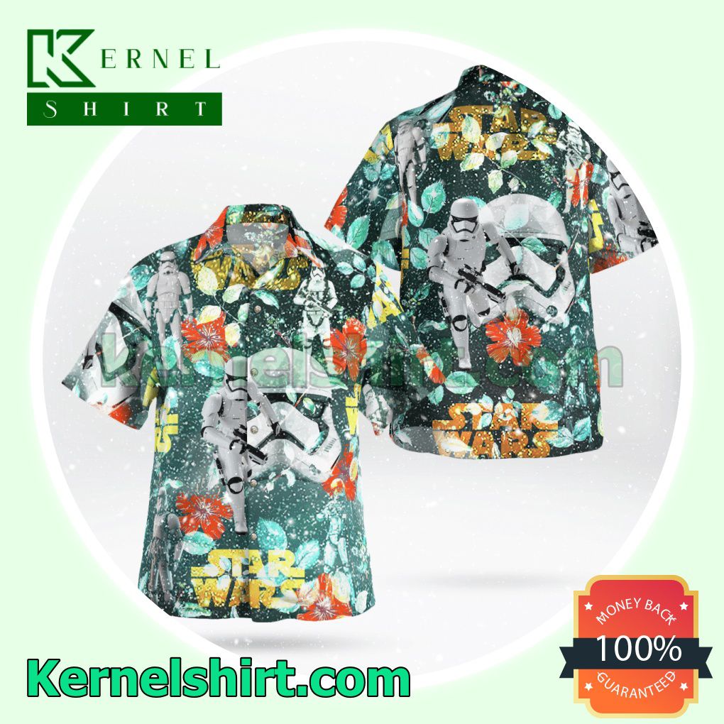 Stormtrooper Star Wars Flowery Galaxy Aloha Beach Hawaiian Shirt