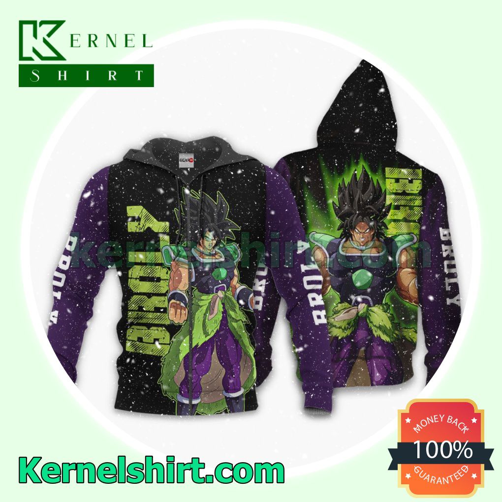 Super Broly Dragon Ball Anime Fans Gift Hoodie Sweatshirt Button Down Shirts