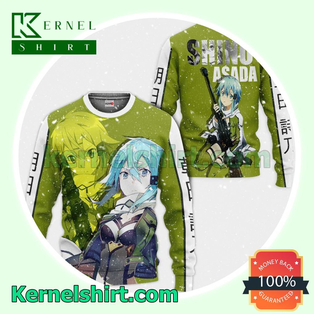 Sword Art Online Shino Asada Anime Fans Gift Hoodie Sweatshirt Button Down Shirts a