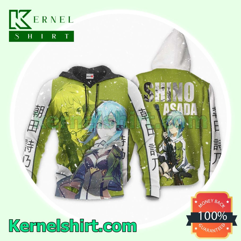 Sword Art Online Shino Asada Anime Fans Gift Hoodie Sweatshirt Button Down Shirts b