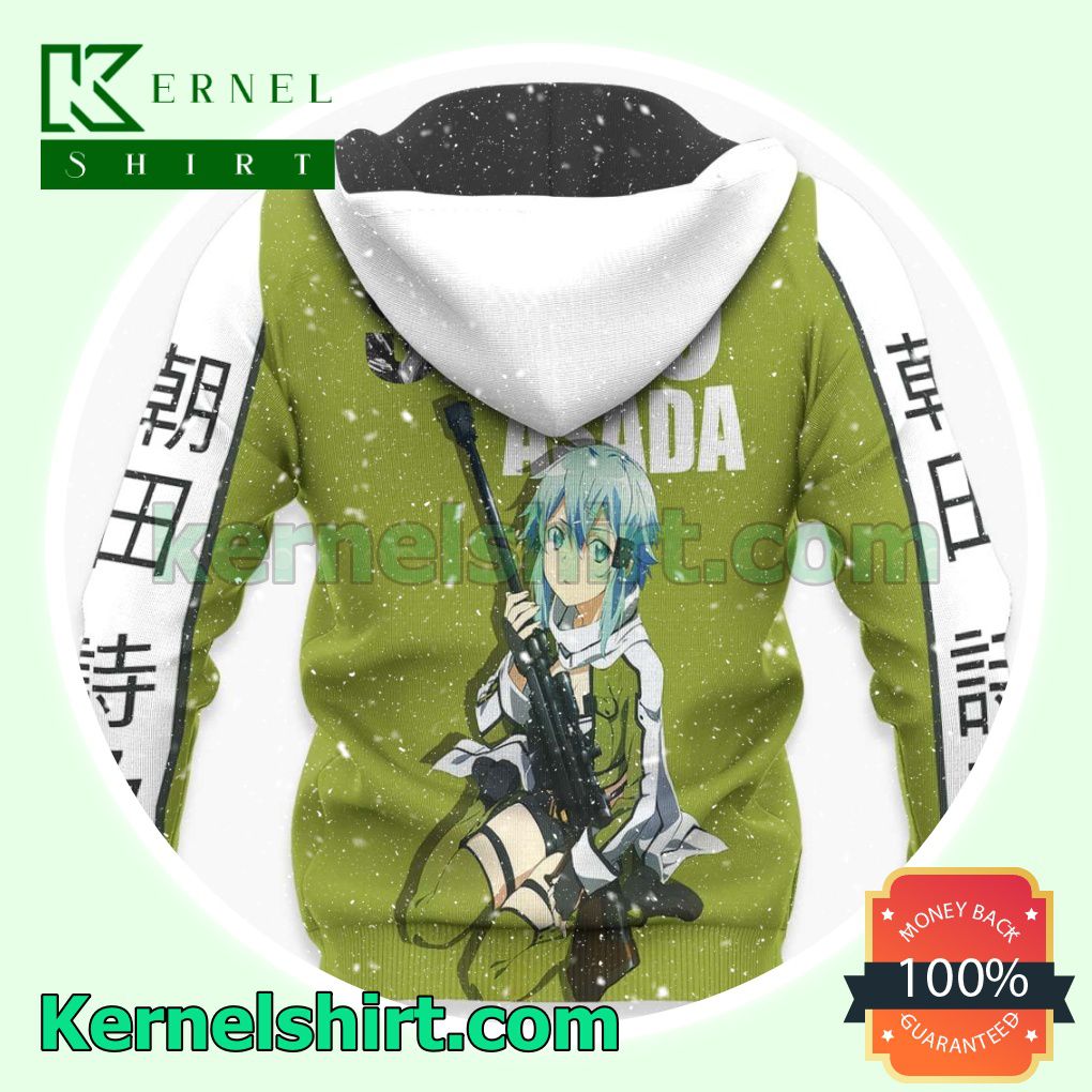 Sword Art Online Shino Asada Anime Fans Gift Hoodie Sweatshirt Button Down Shirts x
