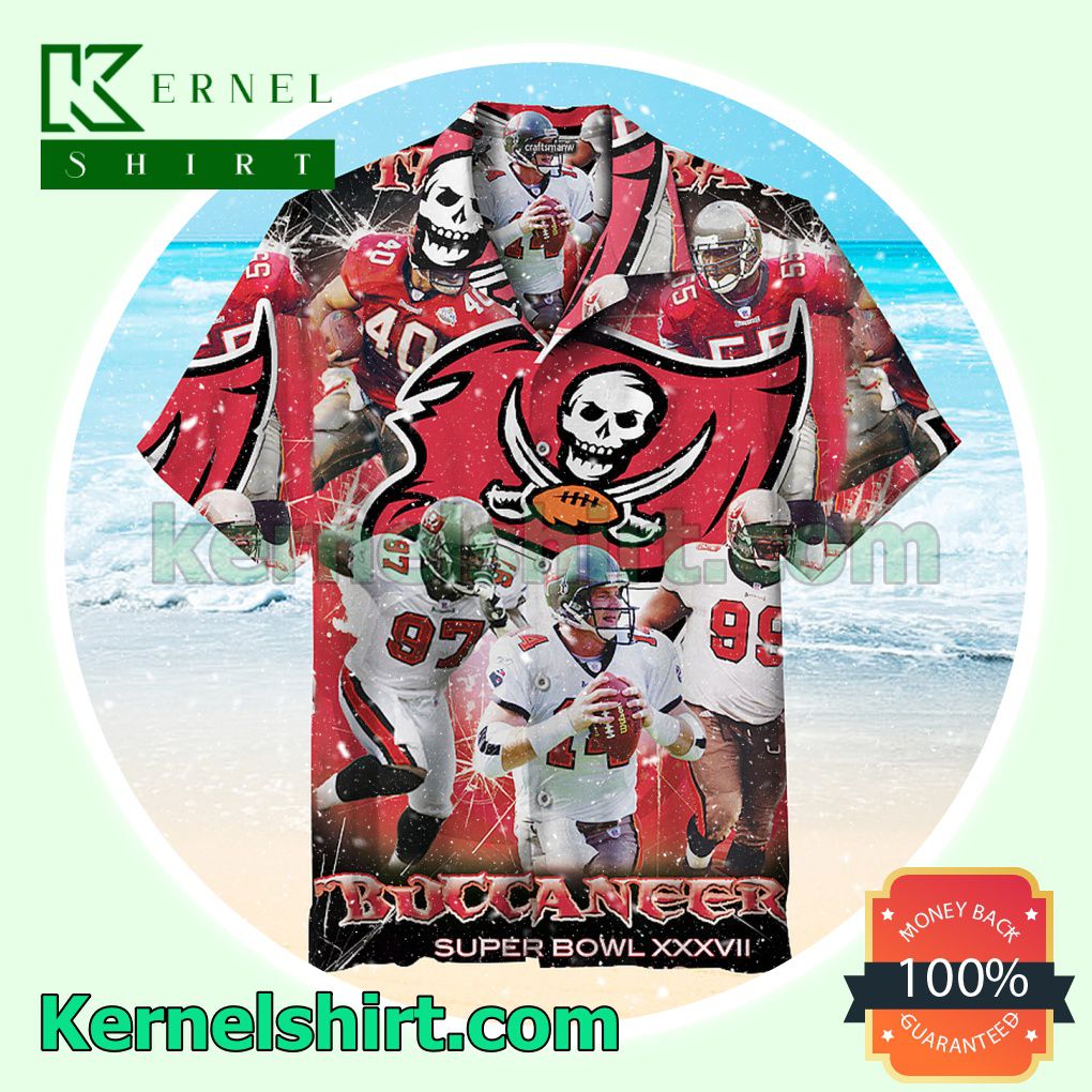 Tampa Bay Buccaneers Team Super Bowl Xxxvii Beach Shirt