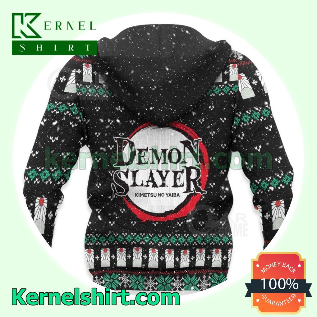 Tanjiro Kamado Ugly Christmas Demon Slayer Anime Gift Fans Gift Hoodie Sweatshirt Button Down Shirts c