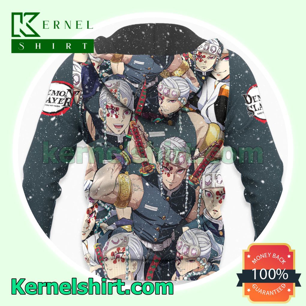 Tengen Uzui Demon Slayer Anime Fans Gift Hoodie Sweatshirt Button Down Shirts x