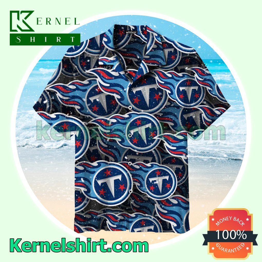 Tennessee Titans Football Print Great Beach Shirt