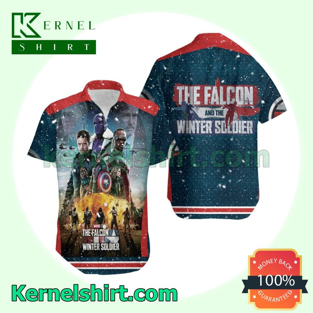 The Falcon And The Winter Soldier Action Beach Shirt