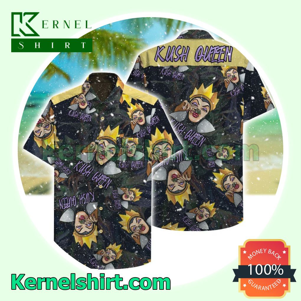 The Kush Queen Black Beach Shirt