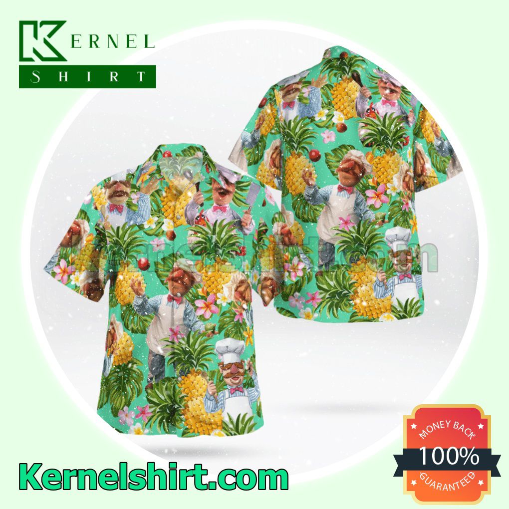 The Muppet The Swedish Chef Pineapple Tropical Beach Shirts
