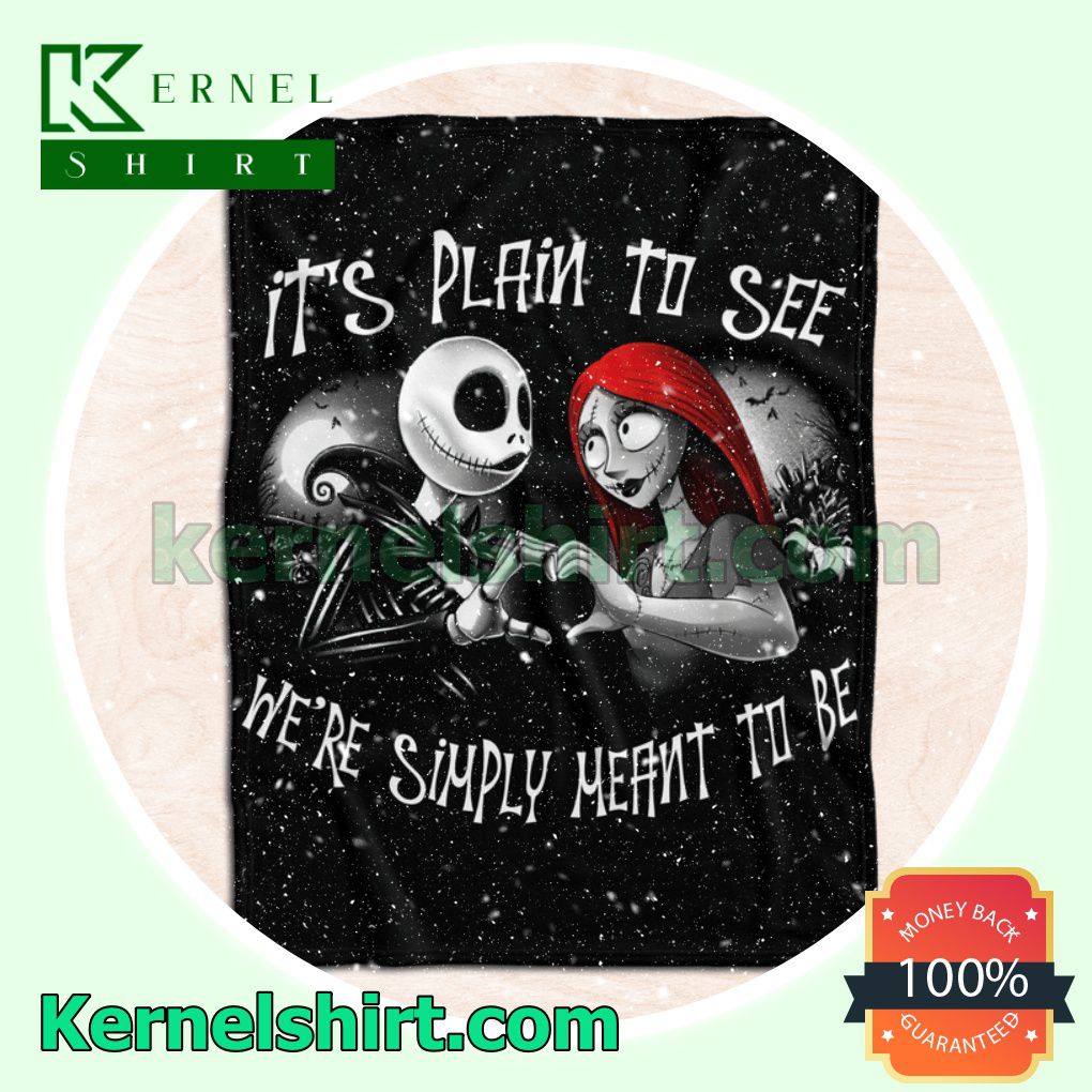 The Nightmare Couple It's Plain To See We're Simply Meant To Be Black Custom Blanket