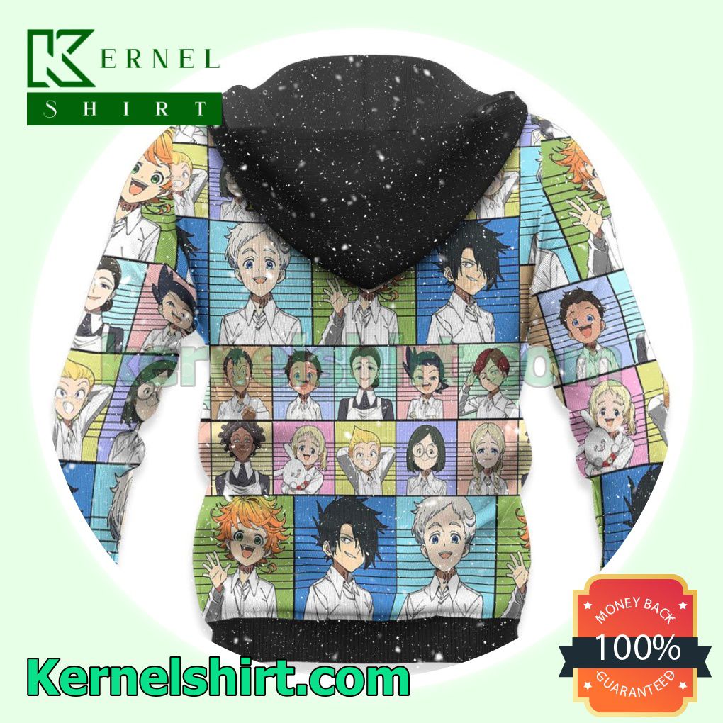 The Promised Neverland Characters Custom Anime Fans Gift Hoodie Sweatshirt Button Down Shirts x