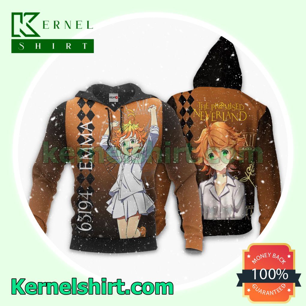 The Promised Neverland Emma Anime Fans Gift Hoodie Sweatshirt Button Down Shirts b
