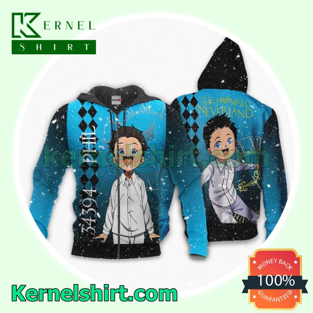 The Promised Neverland Phil Anime Fans Gift Hoodie Sweatshirt Button Down Shirts