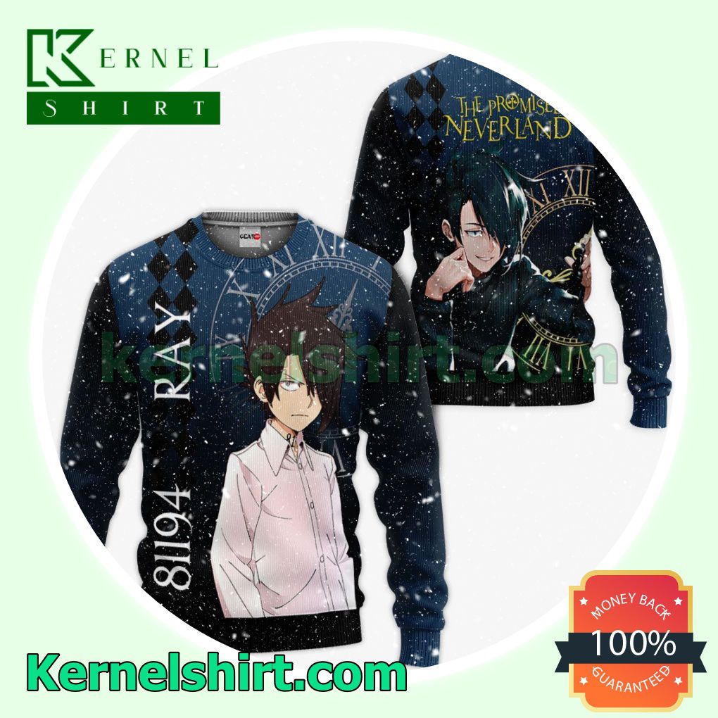 The Promised Neverland Ray Anime Fans Gift Hoodie Sweatshirt Button Down Shirts a