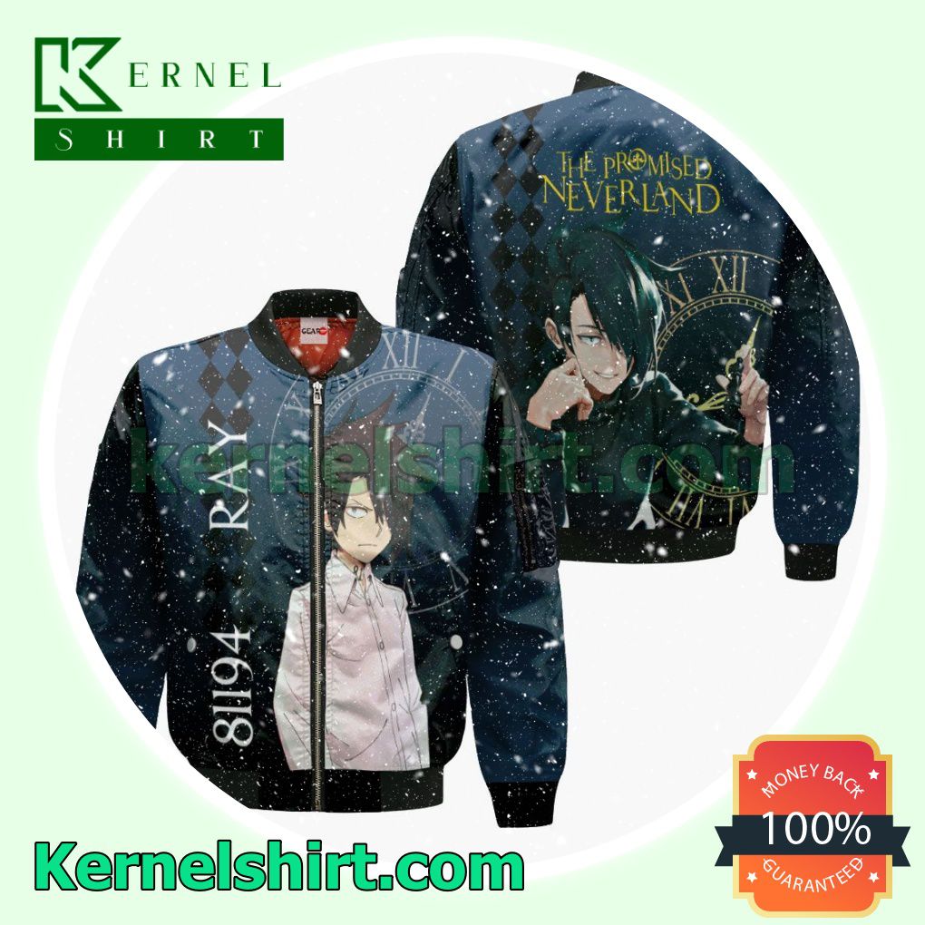 The Promised Neverland Ray Anime Fans Gift Hoodie Sweatshirt Button Down Shirts c