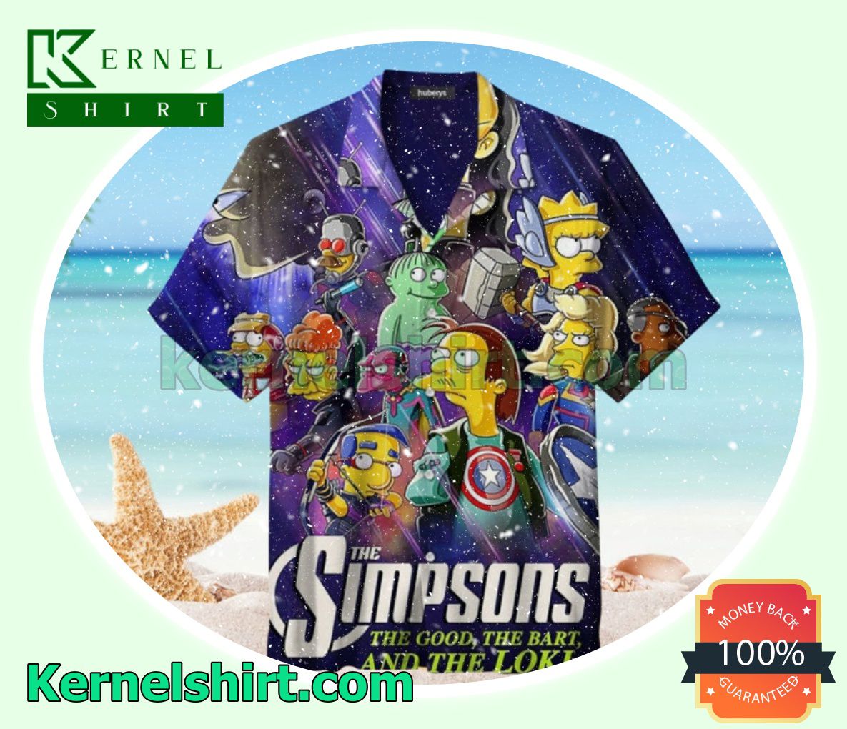 The Simpsons x The Avengers Aloha Beach Hawaiian Shirt