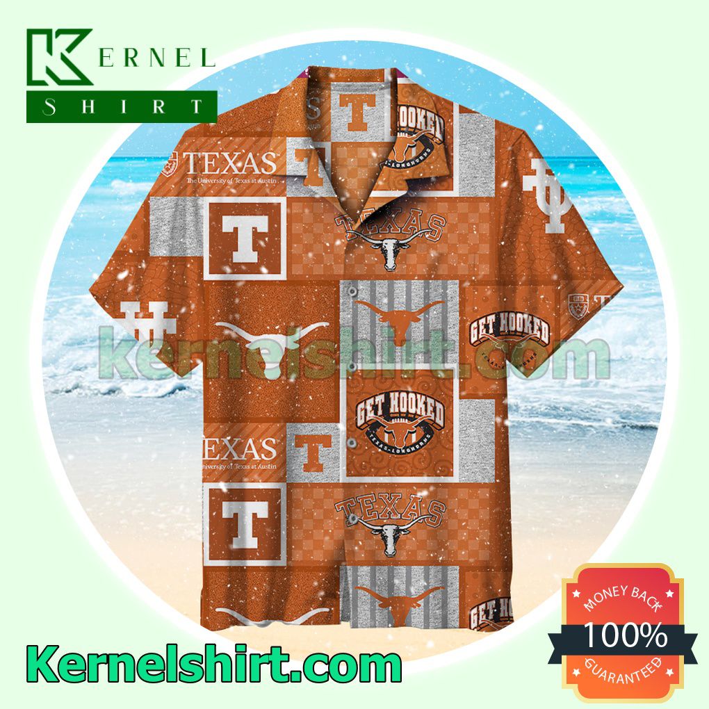 The University Of Texas At Austin Texas Longhorns Orange Beach Shirt