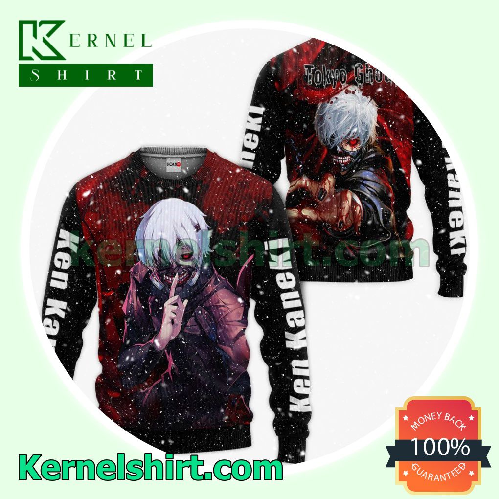 Tokyo Ghoul Ken Kaneki Anime Fans Gift Hoodie Sweatshirt Button Down Shirts a