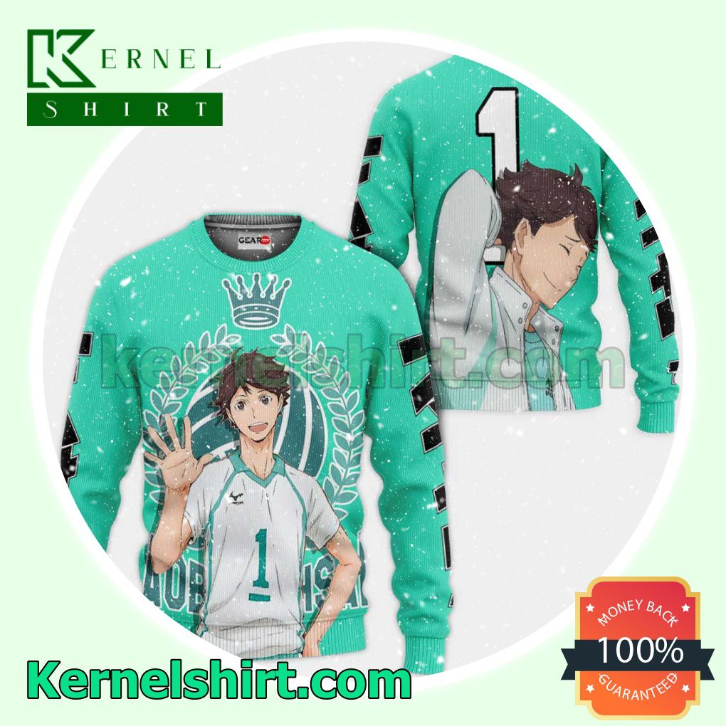 Tooru Oikawa Haikyuu Anime Fans Gift Hoodie Sweatshirt Button Down Shirts a
