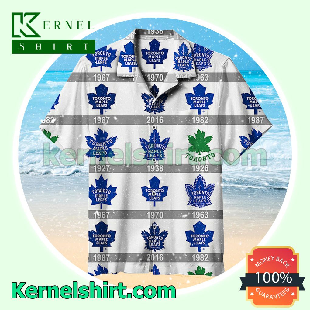 Toronto Maple Leafs Logos History Beach Shirt