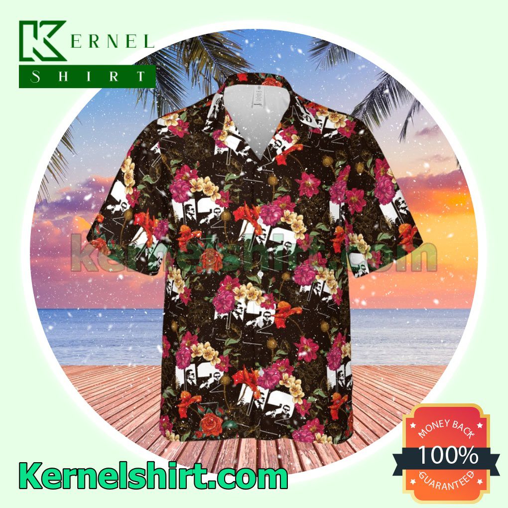U2 Rock Band Floral Pattern Aloha Beach Hawaiian Shirt