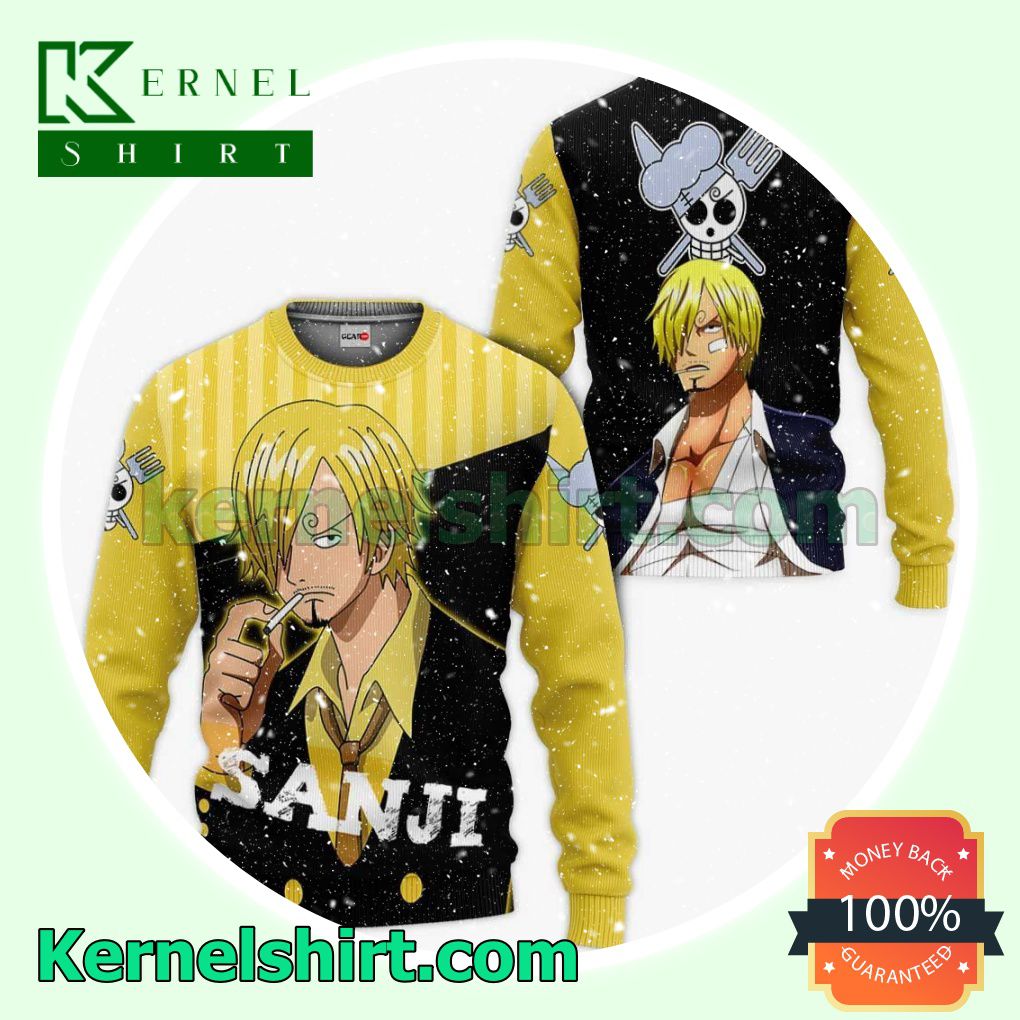 Vinsmoke Sanji One Piece Anime Fans Gift Hoodie Sweatshirt Button Down Shirts a