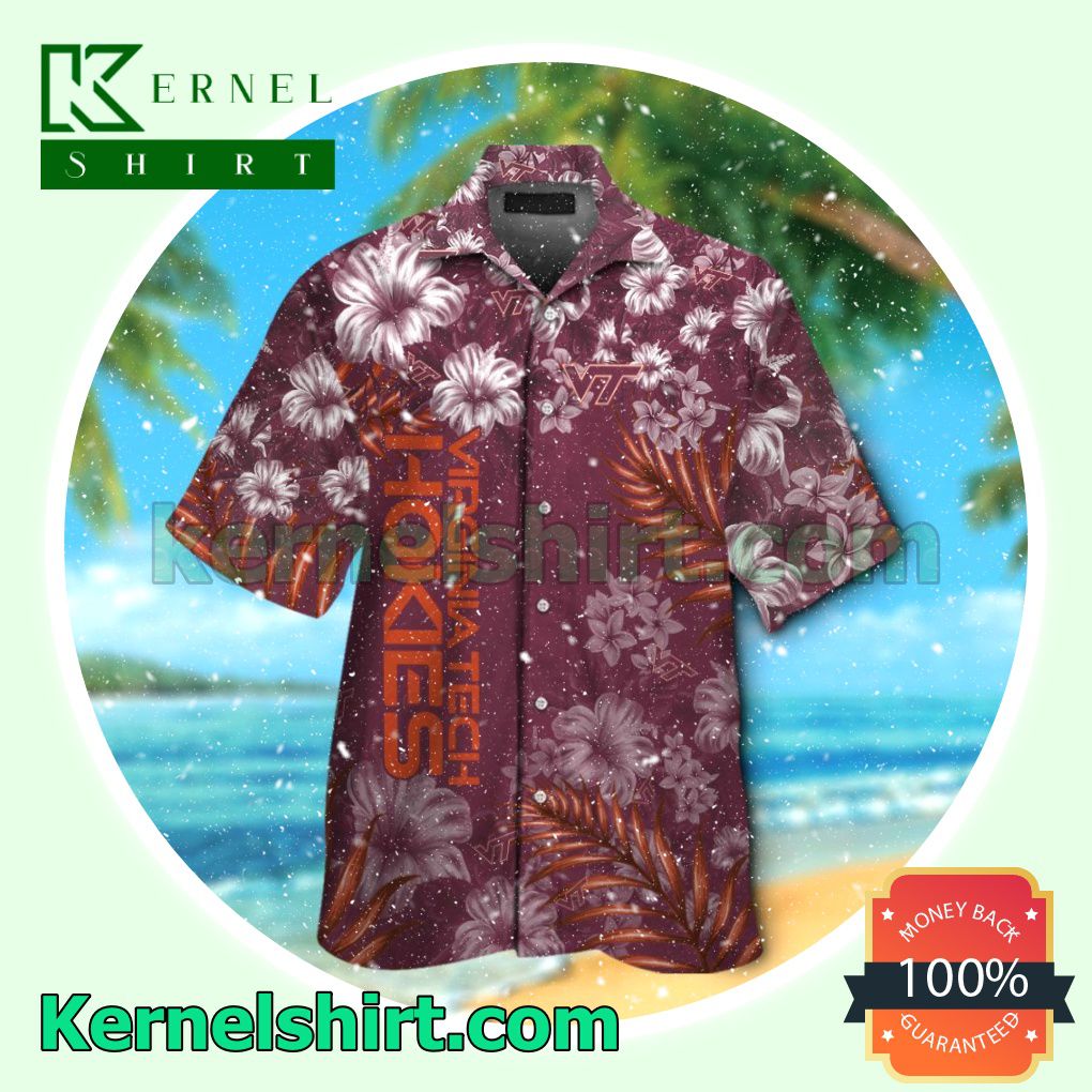 Virginia Tech Hokies Summer Hawaiian Shirt