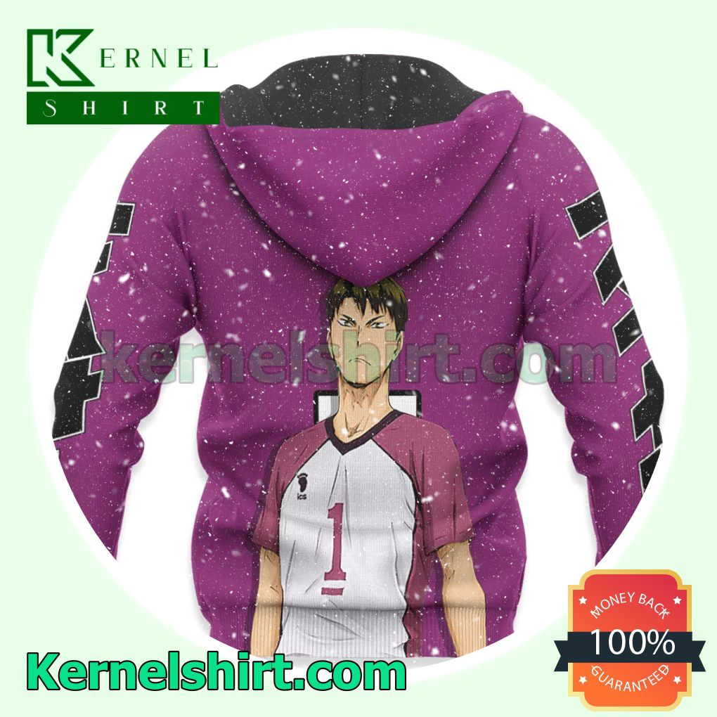 Wakatoshi Ushijima Haikyuu Anime Fans Gift Hoodie Sweatshirt Button Down Shirts x