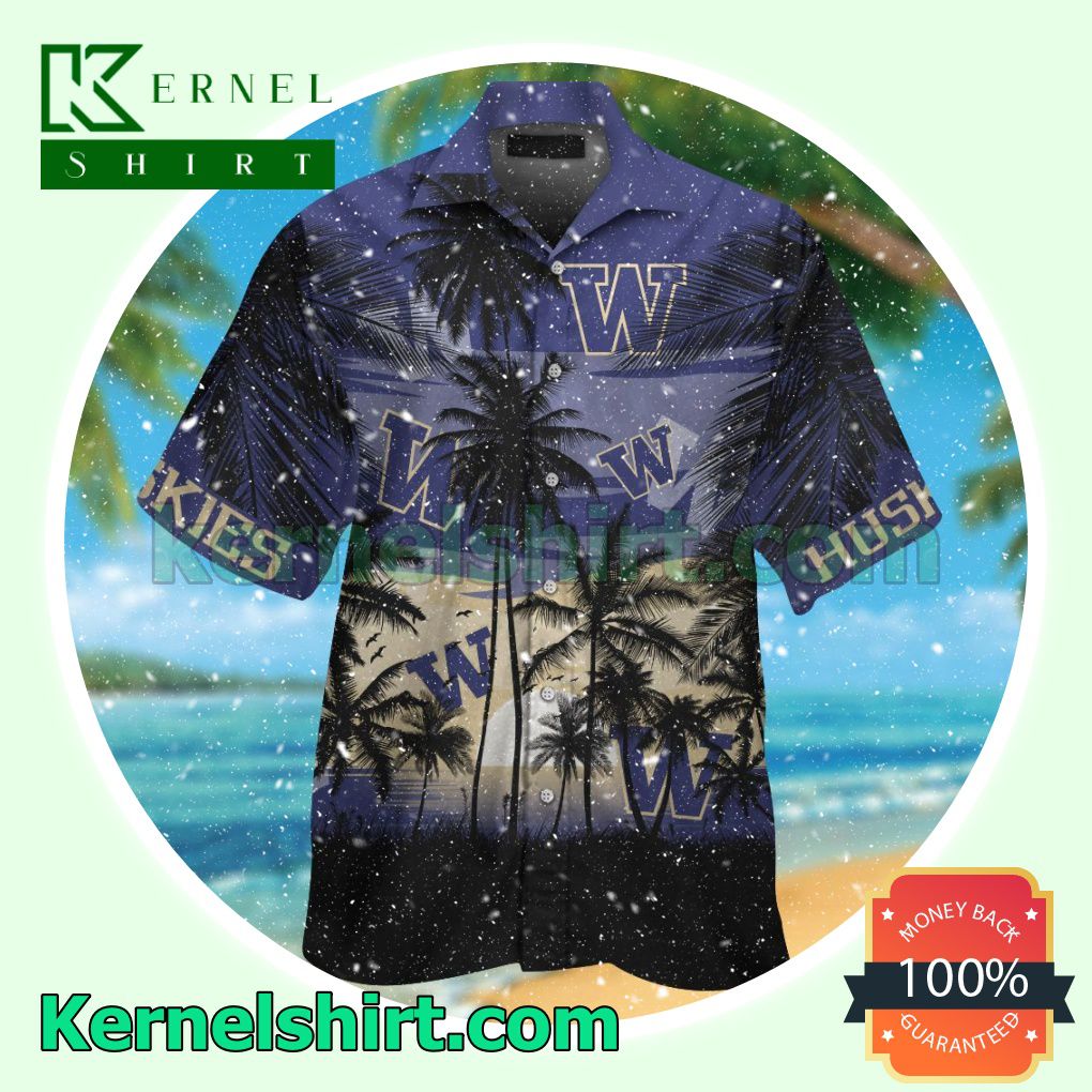 Washington Huskies Summer Hawaiian Shirt