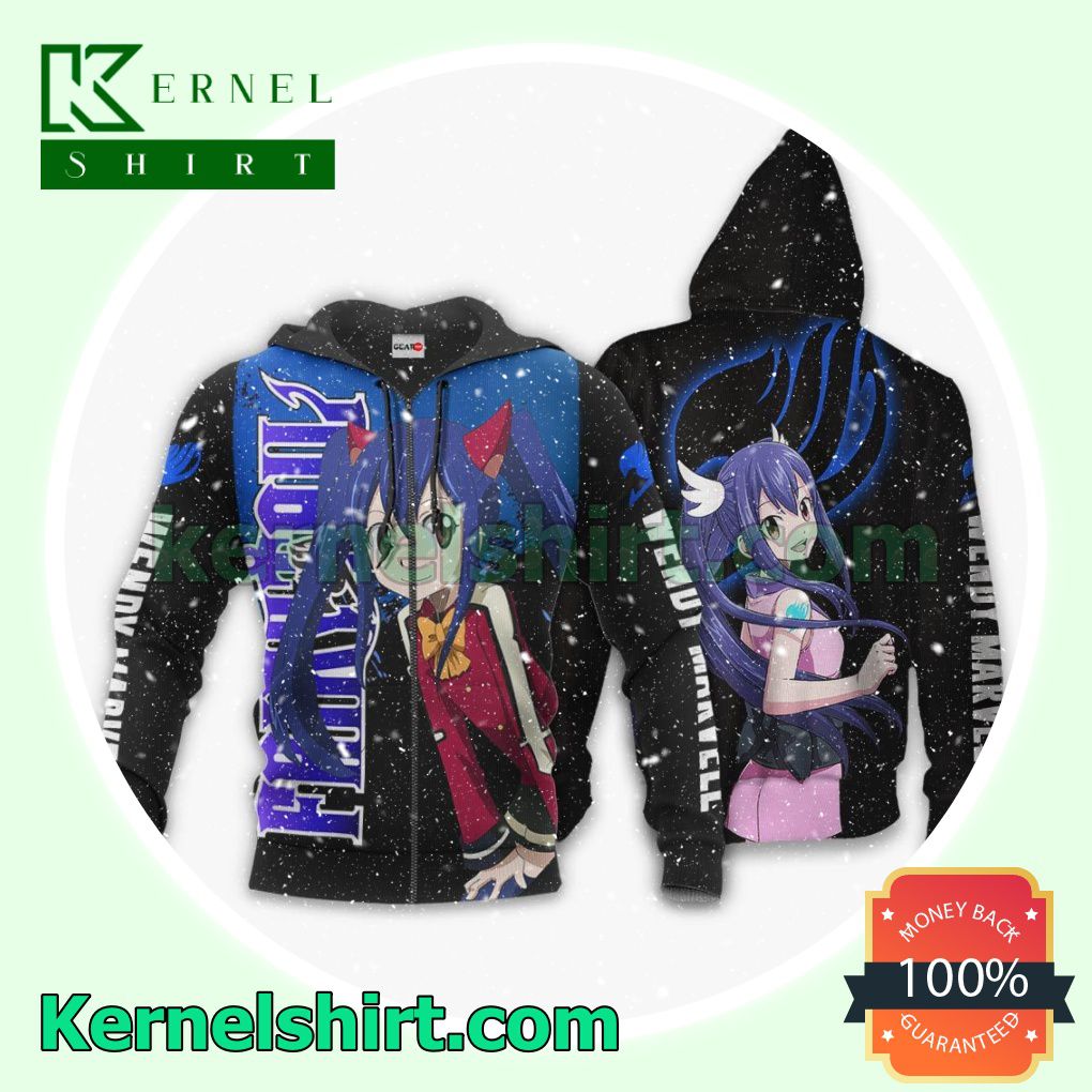 Wendy Marvell Fairy Tail Anime Fans Gift Hoodie Sweatshirt Button Down Shirts