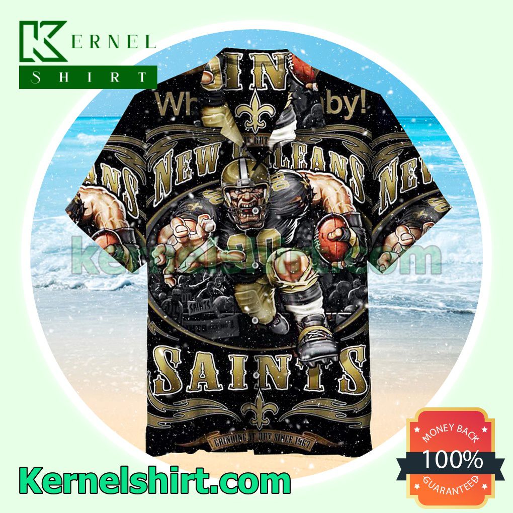 Who Dat Baby New Orleans Saints Grinding It Out Since 1967 Nfl Beach Shirt