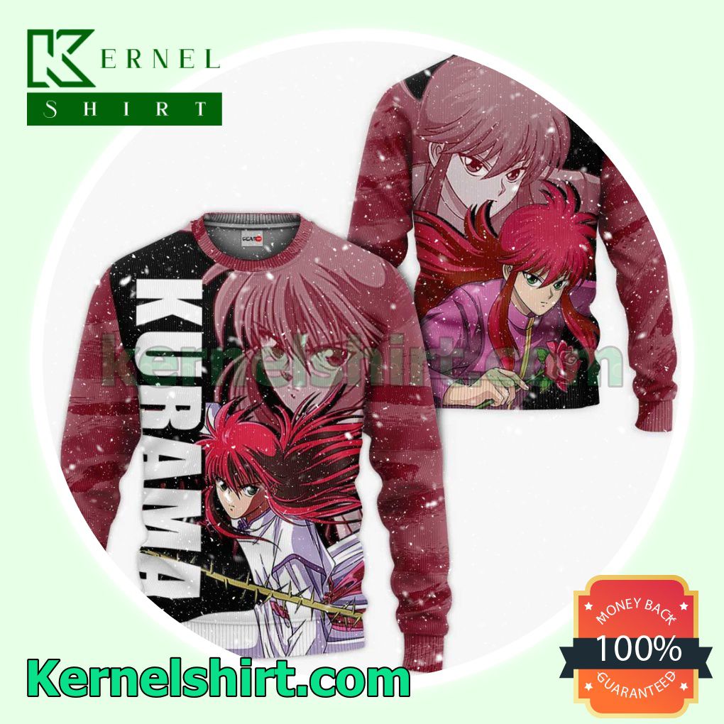 Yu Yu Hakusho Kurama Anime Fans Gift Hoodie Sweatshirt Button Down Shirts a
