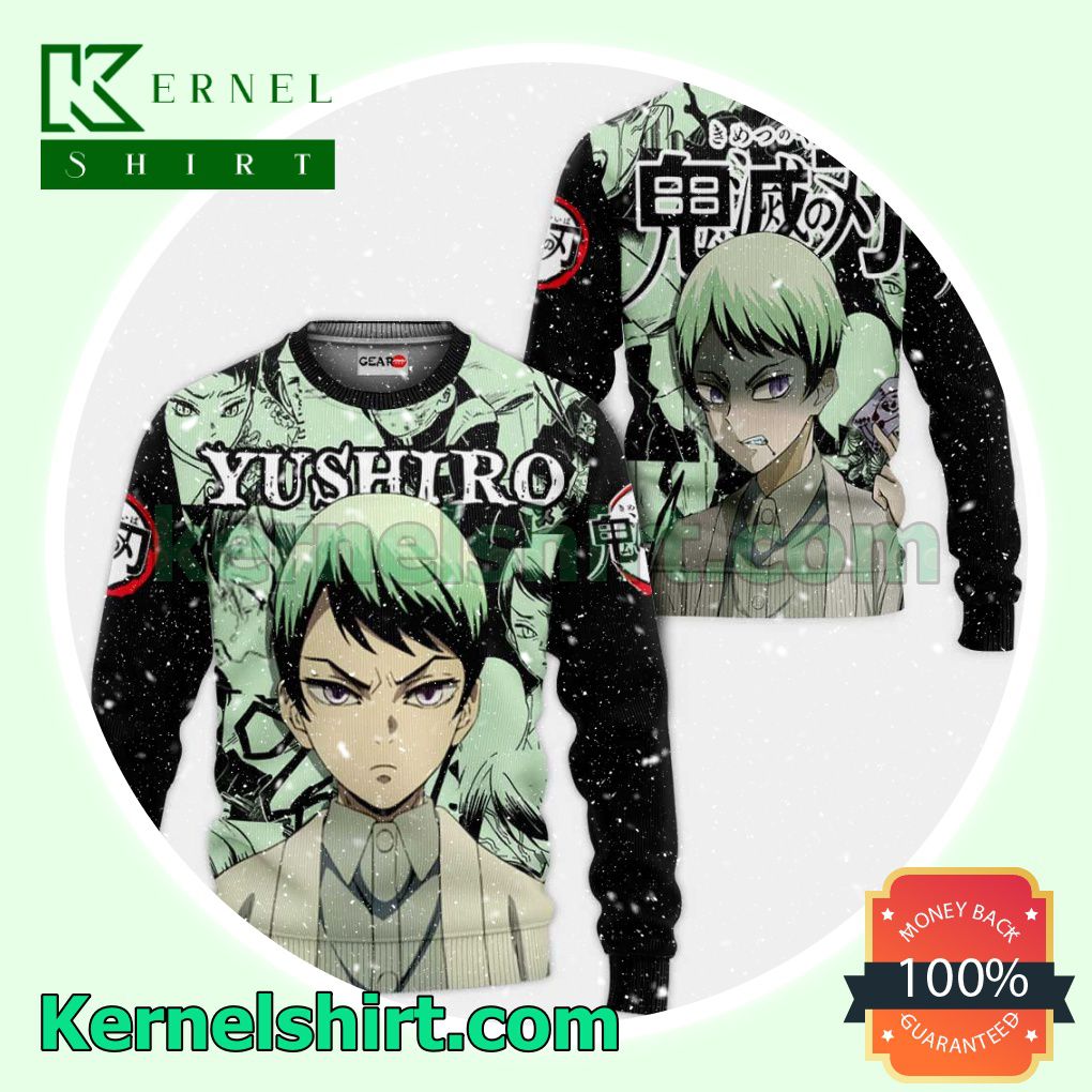 Yushiro Demon Slayer Anime Manga Fans Gift Hoodie Sweatshirt Button Down Shirts a