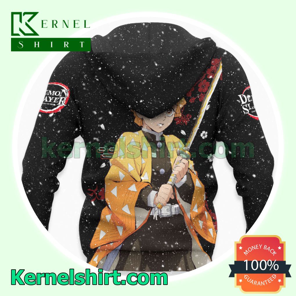 Zenitsu Demon Slayer Anime Japan Style Fans Gift Hoodie Sweatshirt Button Down Shirts x
