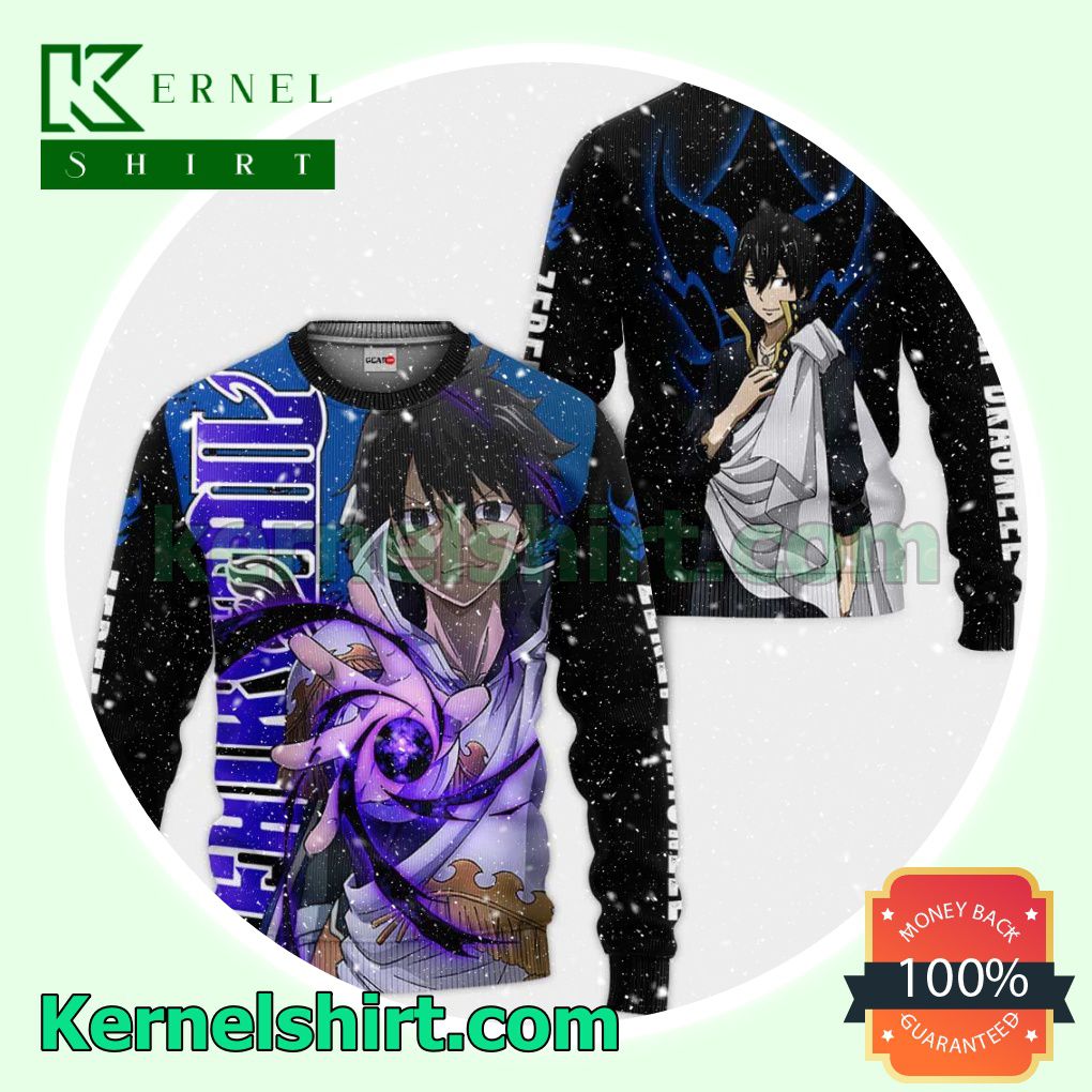 Zeref Dragneel Fairy Tail Anime Merch Stores Fans Gift Hoodie Sweatshirt Button Down Shirts a