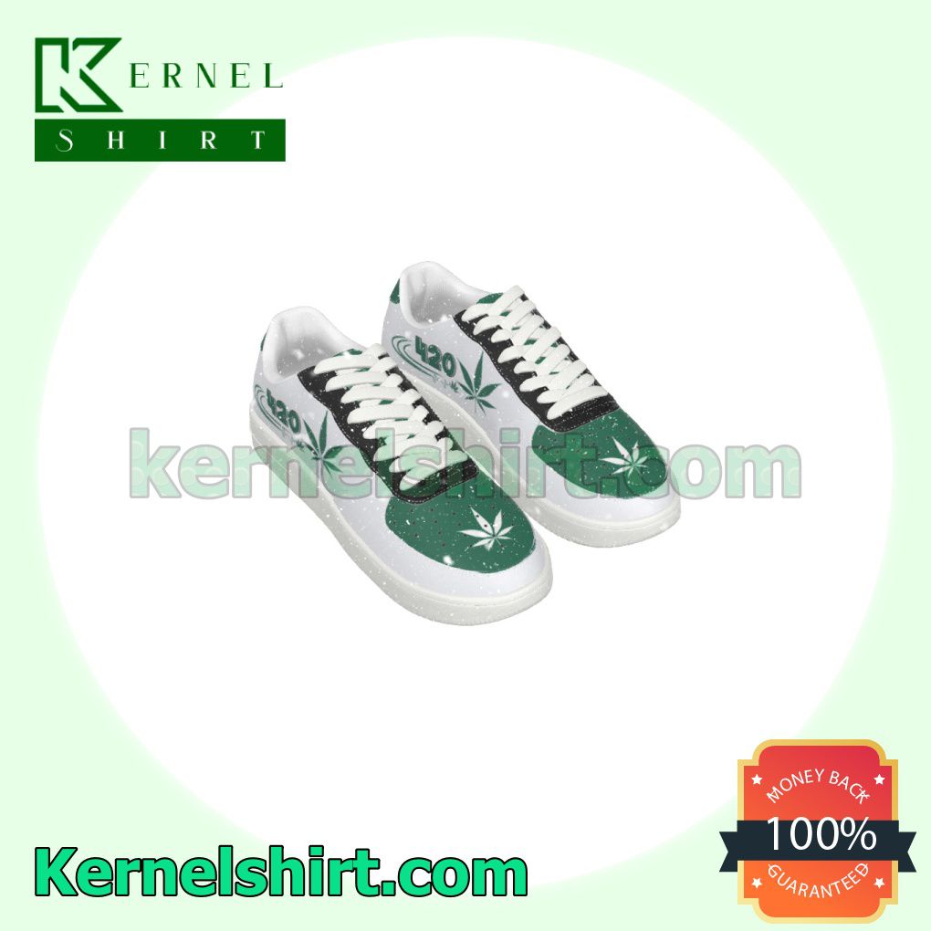 420 Smoking Cannabis Weed Nike Womens Air Force 1 Shoes c