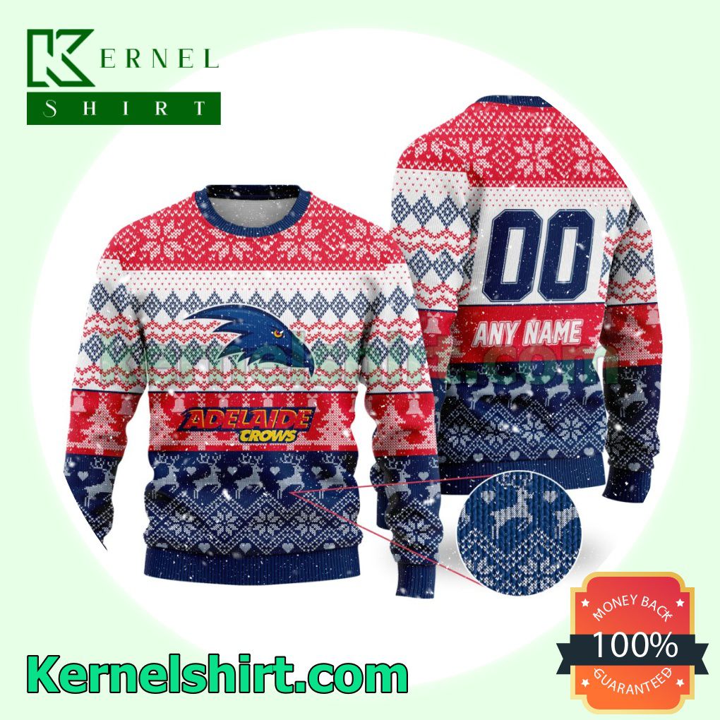 AFL Adelaide Crows Ugly Sweater Holiday Knit Pullover