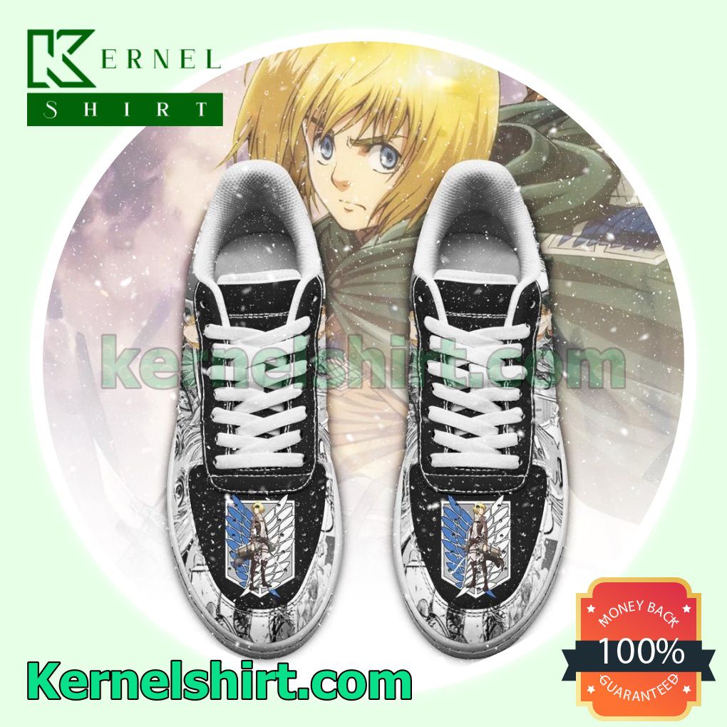AOT Armin Attack On Titan Anime Mixed Manga Mens Womens Air Force 1 Shoes a