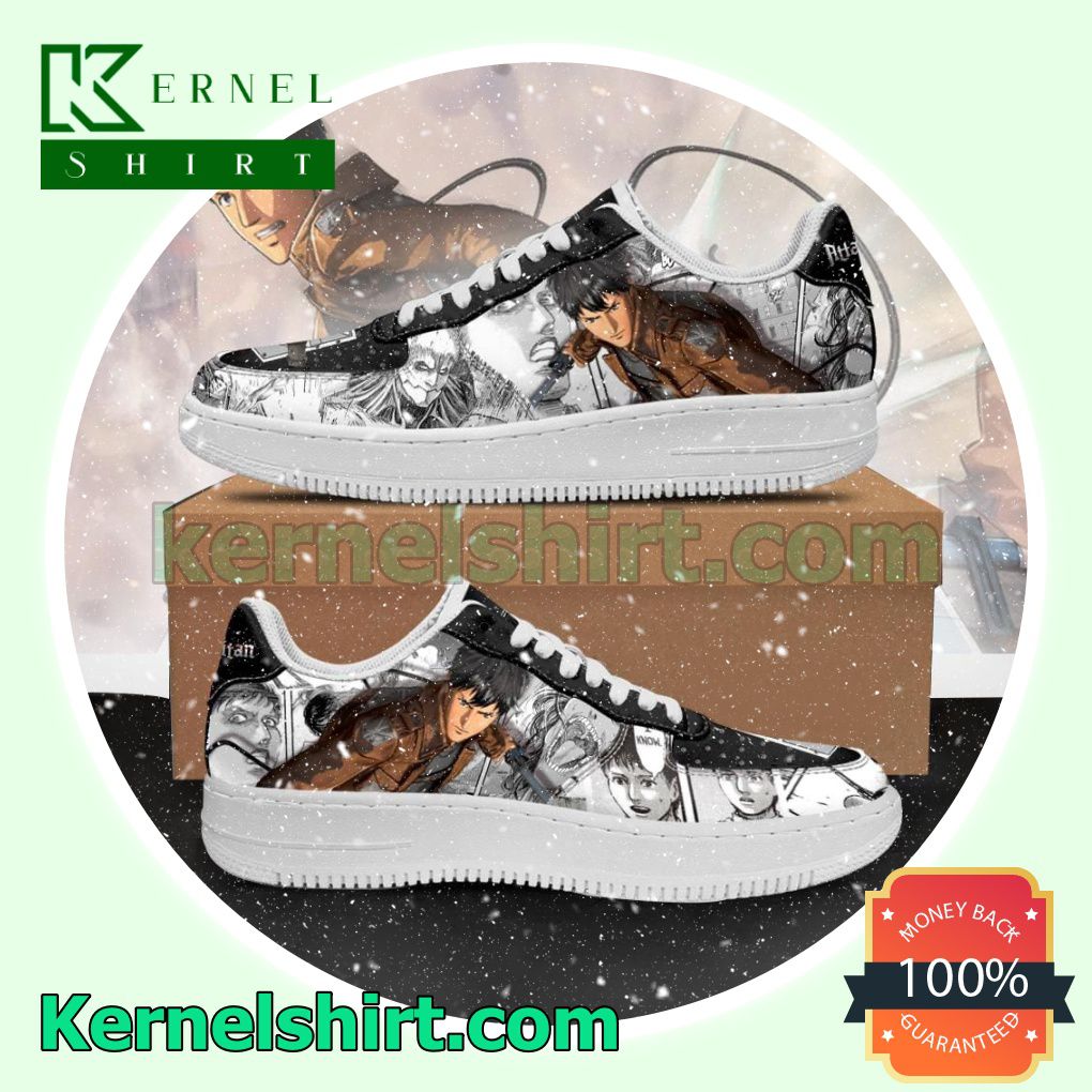 AOT Bertholdt Attack On Titan Anime Mixed Manga Mens Womens Air Force 1 Shoes