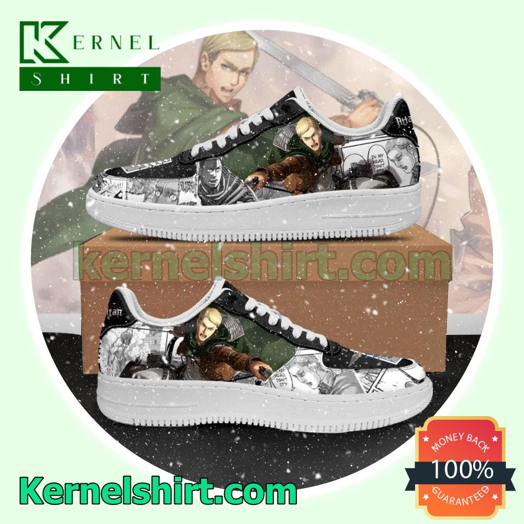 AOT Scout Erwin Attack On Titan Anime Mixed Manga Mens Womens Air Force 1 Shoes