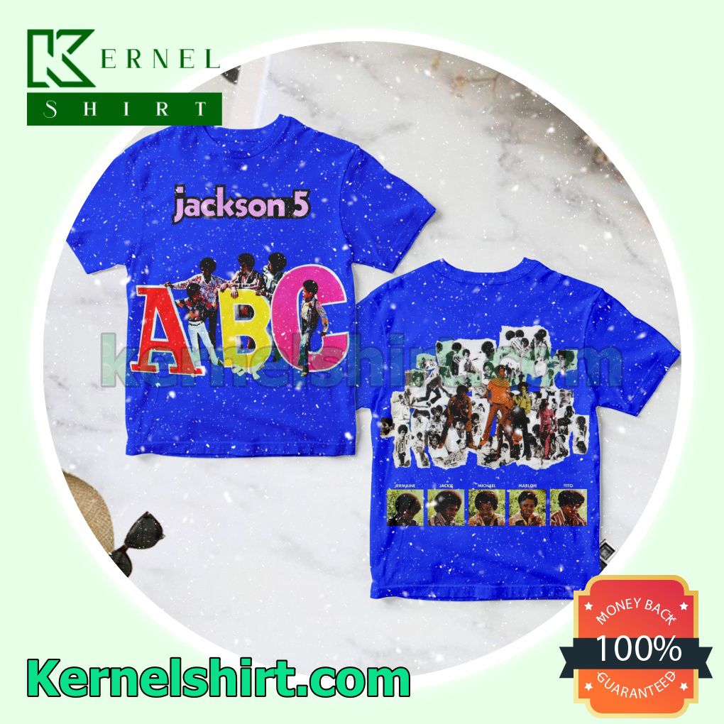 Abc Album By The Jackson 5 Blue Crewneck T-shirt
