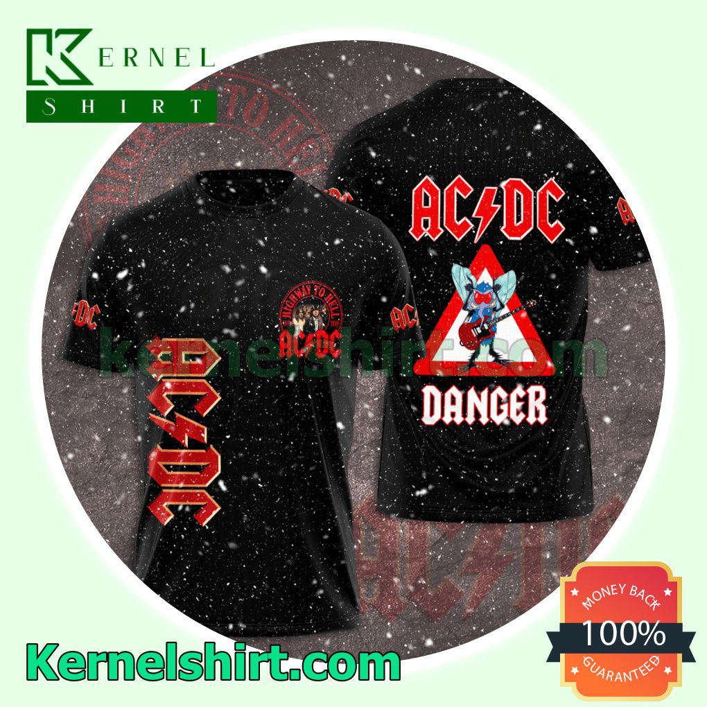 Ac Dc Highway To Hell Danger Crewneck T-shirt