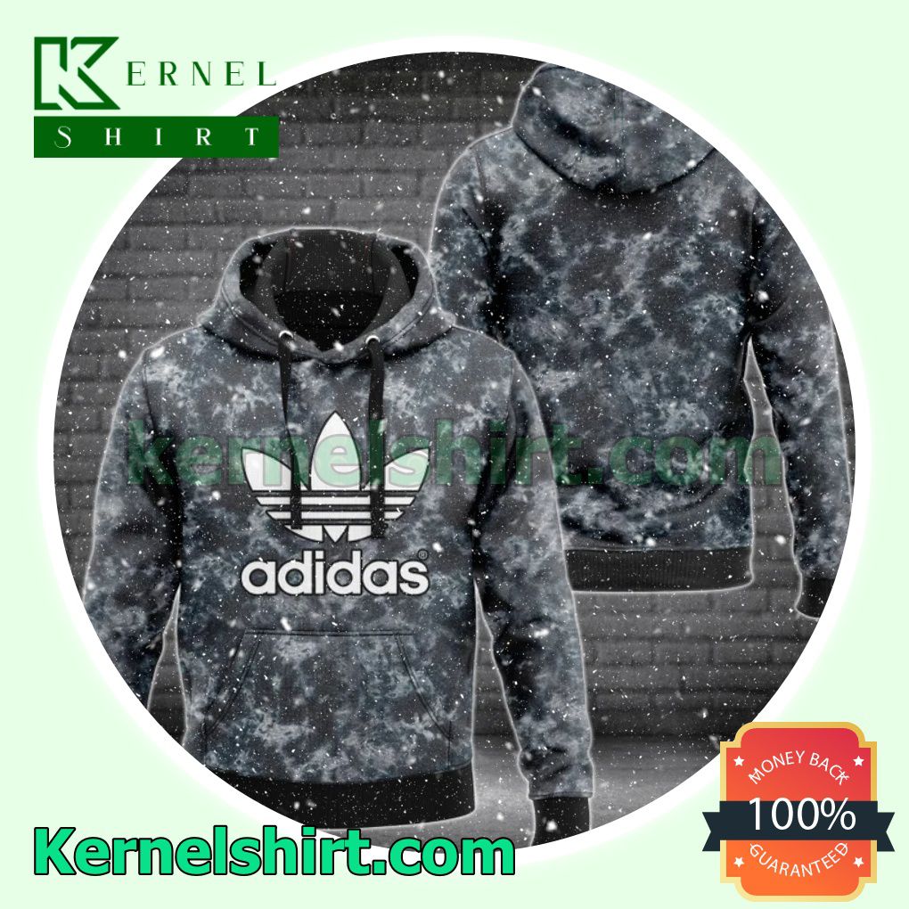 Adidas Style Tie Dye Pullover Hoodie, Sweatpant a