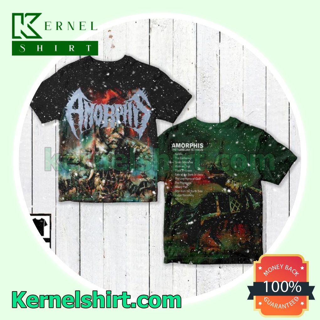 Amorphis The Karelian Isthmus Album Cover Crewneck T-shirt