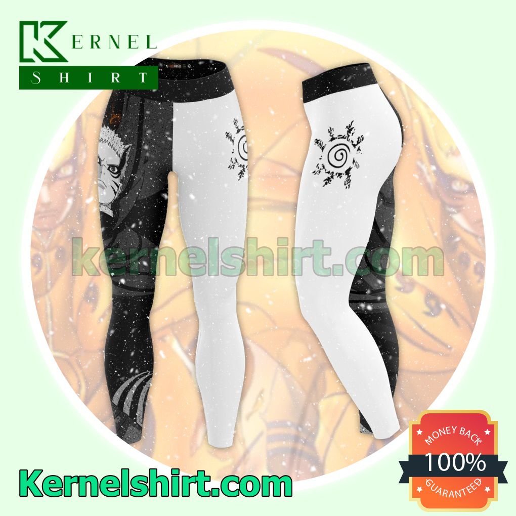 Anime Japan Naruto Cool Black And White Leggings For Women a