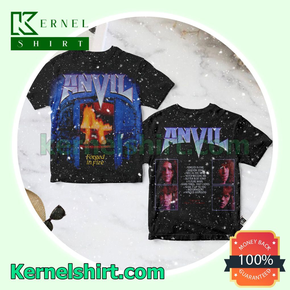 Anvil Forged In Fire Album Cover Unisex T-shirts