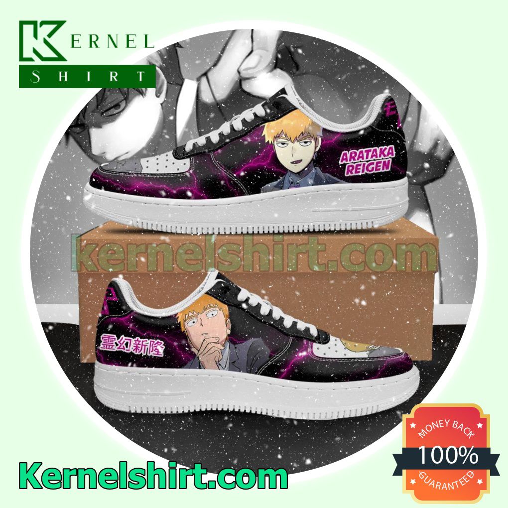 Arataka Reigen Mob Pyscho 100 Anime Mens Womens Air Force 1 Shoes