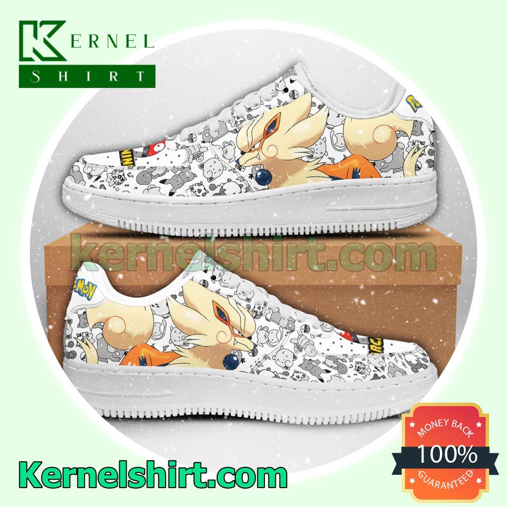 Arcanine Pokemon Mens Womens Air Force 1 Shoes