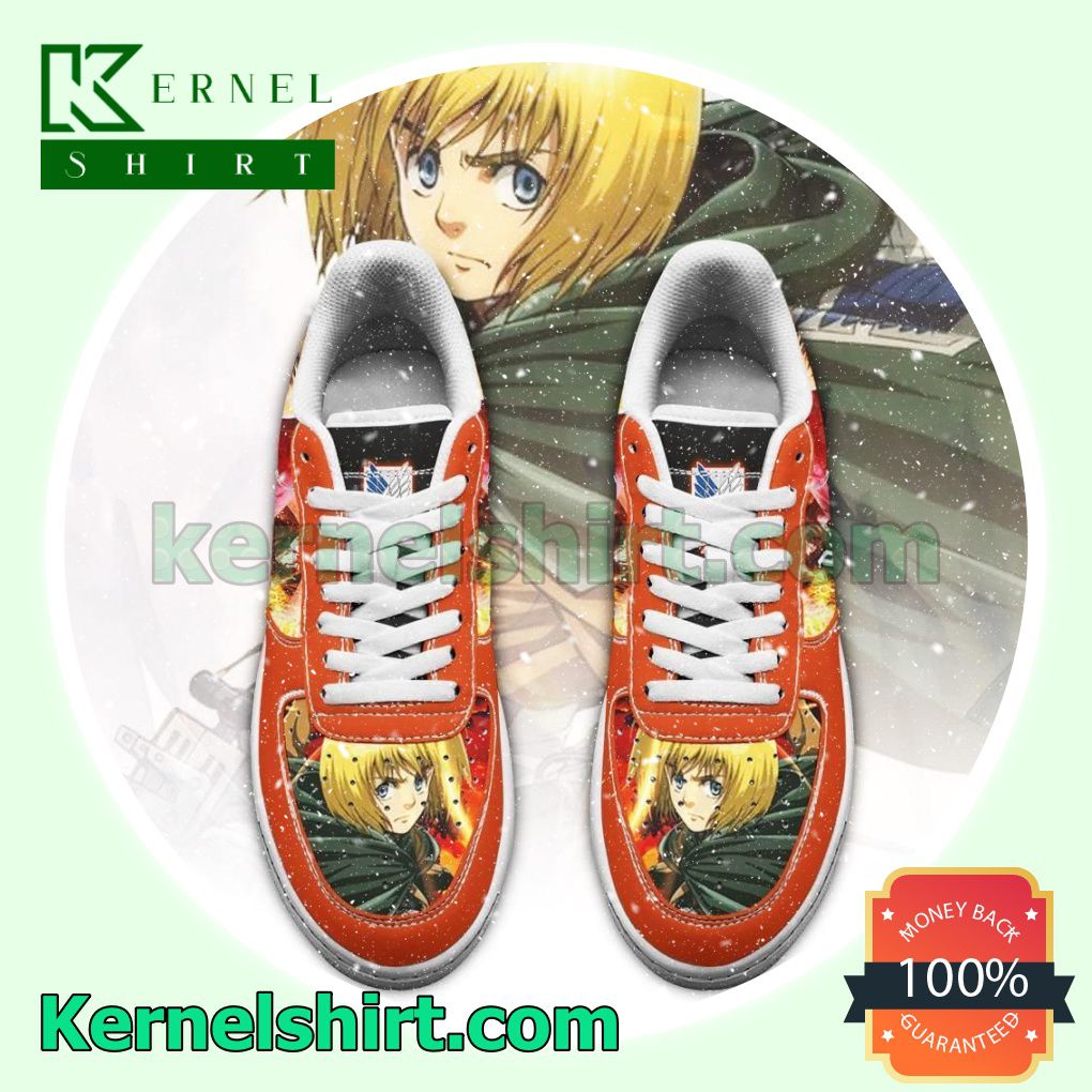 Armin Arlert Attack On Titan AOT Anime Mens Womens Air Force 1 Shoes a