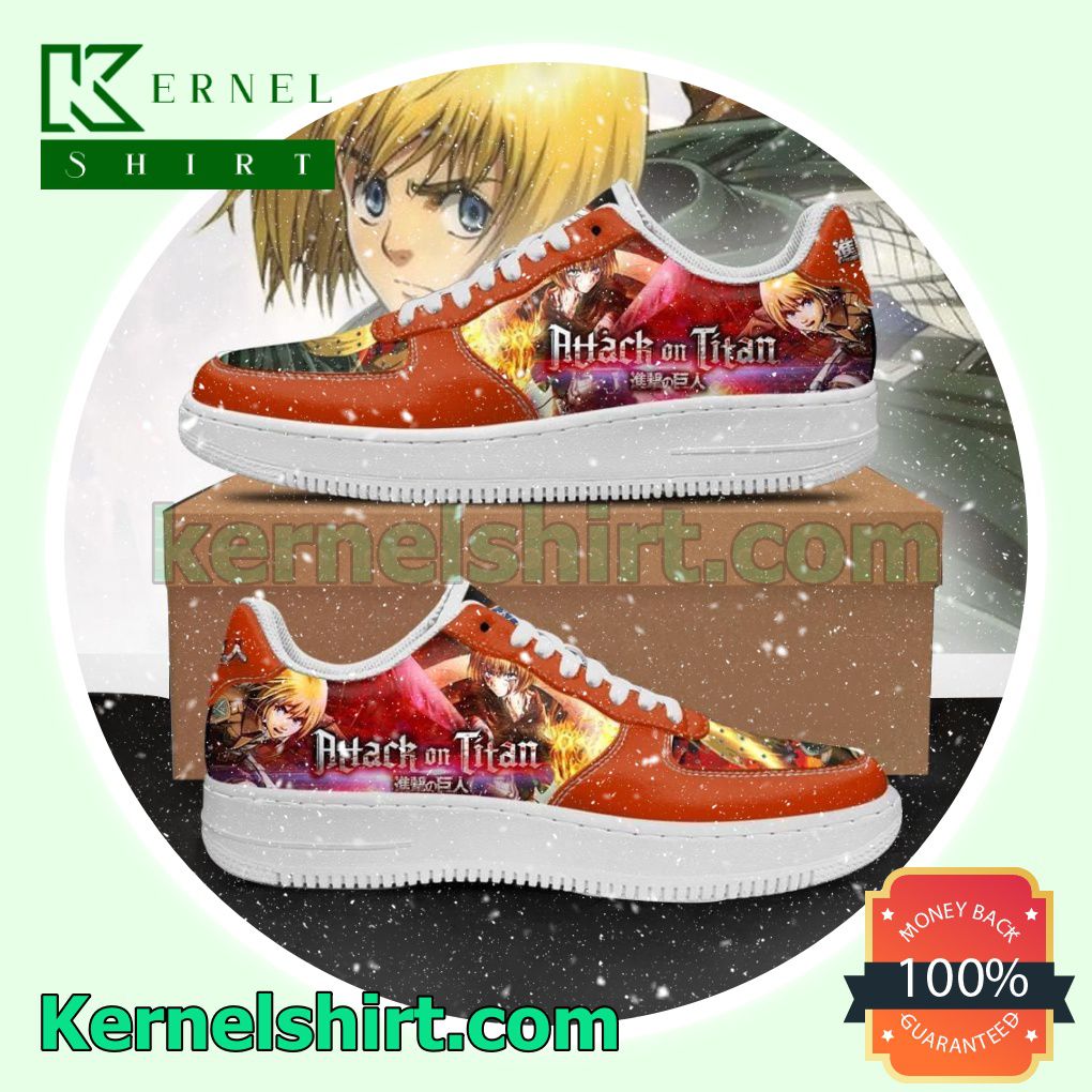 Armin Arlert Attack On Titan AOT Anime Mens Womens Air Force 1 Shoes