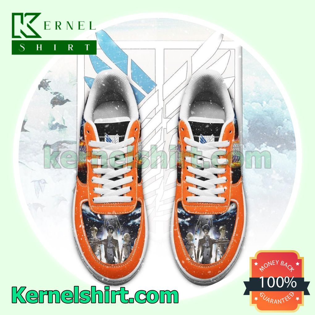 Attack On Titan AOT Anime Mens Womens Air Force 1 Shoes a